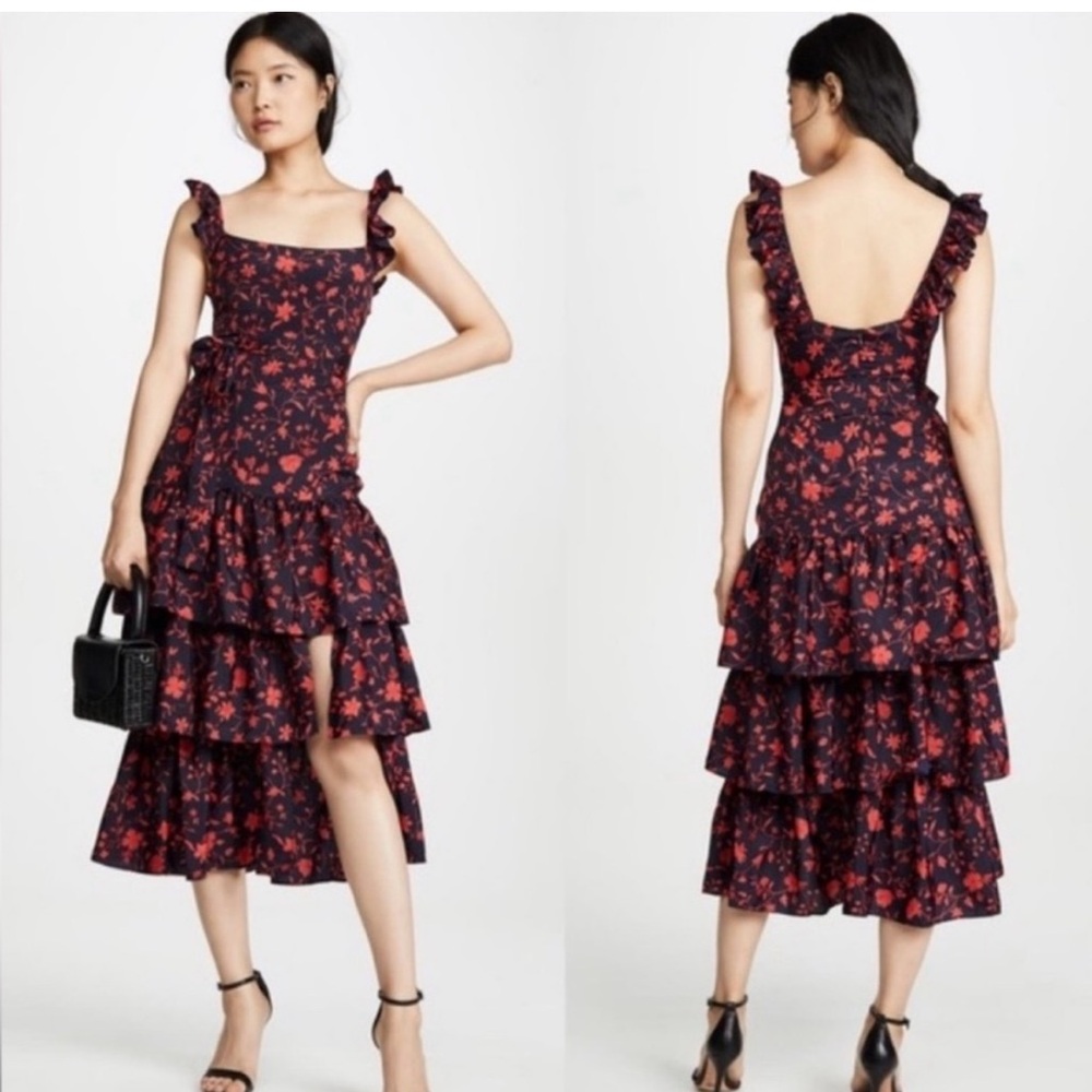 Likely Charlotte Tiered Ruffle Dress